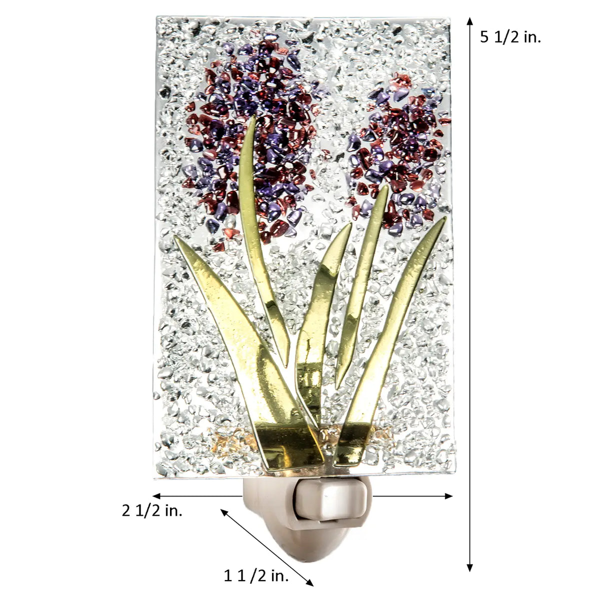 Flower Fused Glass Night Light