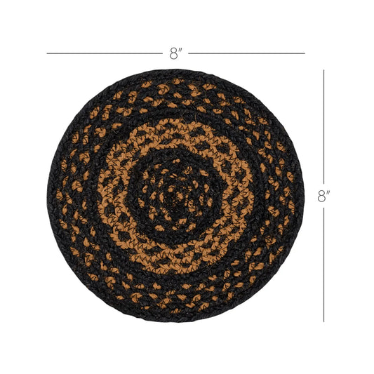 Black & Tan Jute Trivet