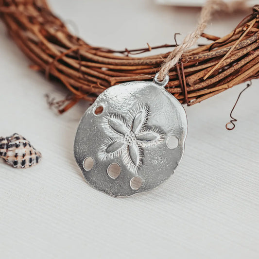 Nautical Ornament-SAND DOLLAR / pewter