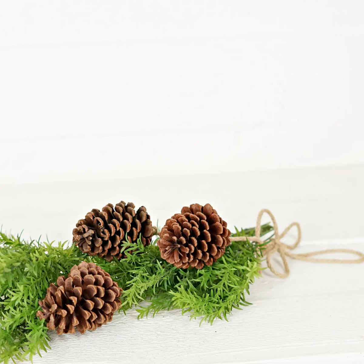 19" Long Natural Pinecone Trio Cluster