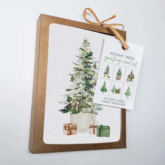 Holiday Greeting Cards, Christmas Trees
