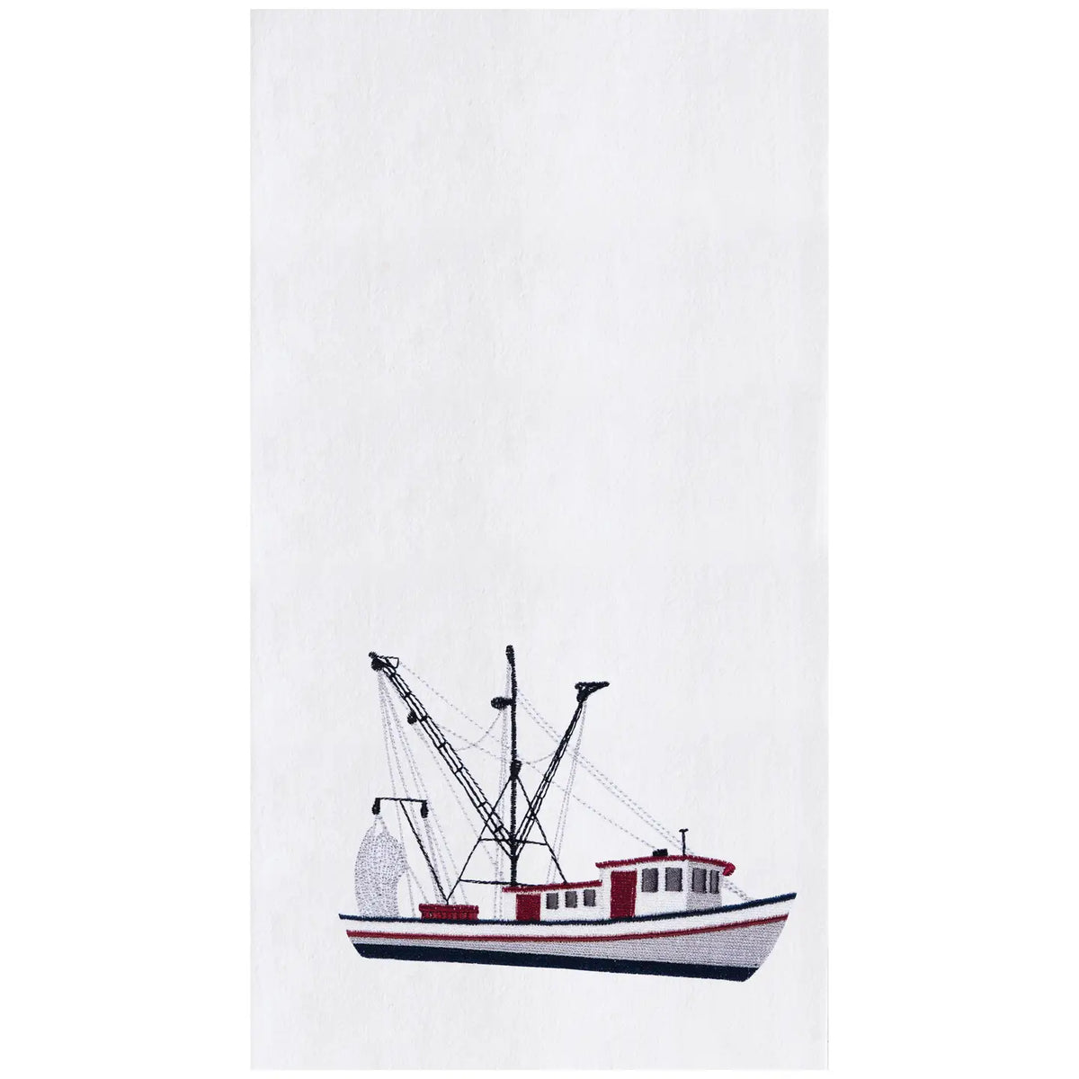Coastal Shrimp Boat Kitchen Towel
