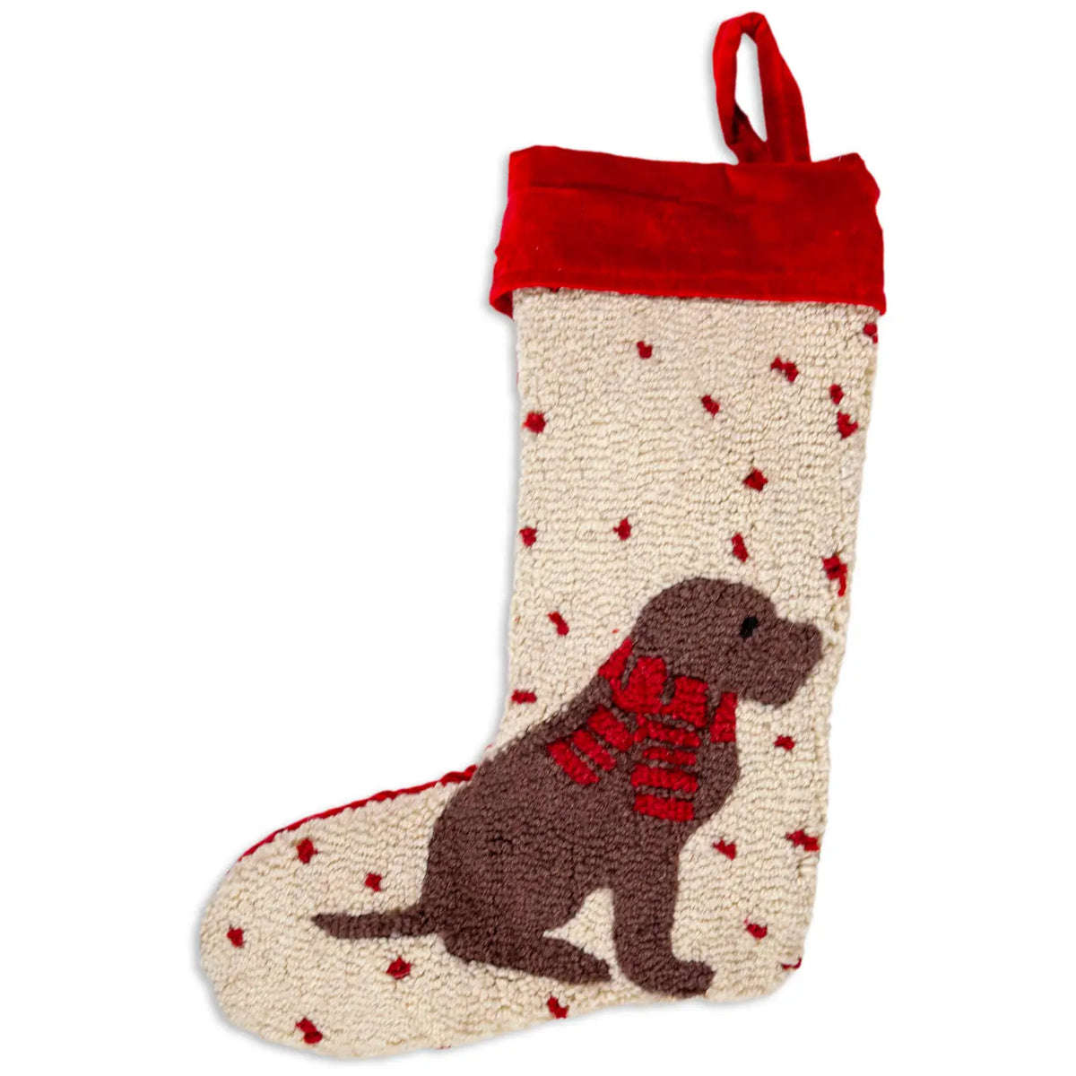 December Lab Chocolate Christmas Stocking for Holiday Gifts