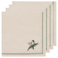 Forest Birds Christmas Napkins set of 4