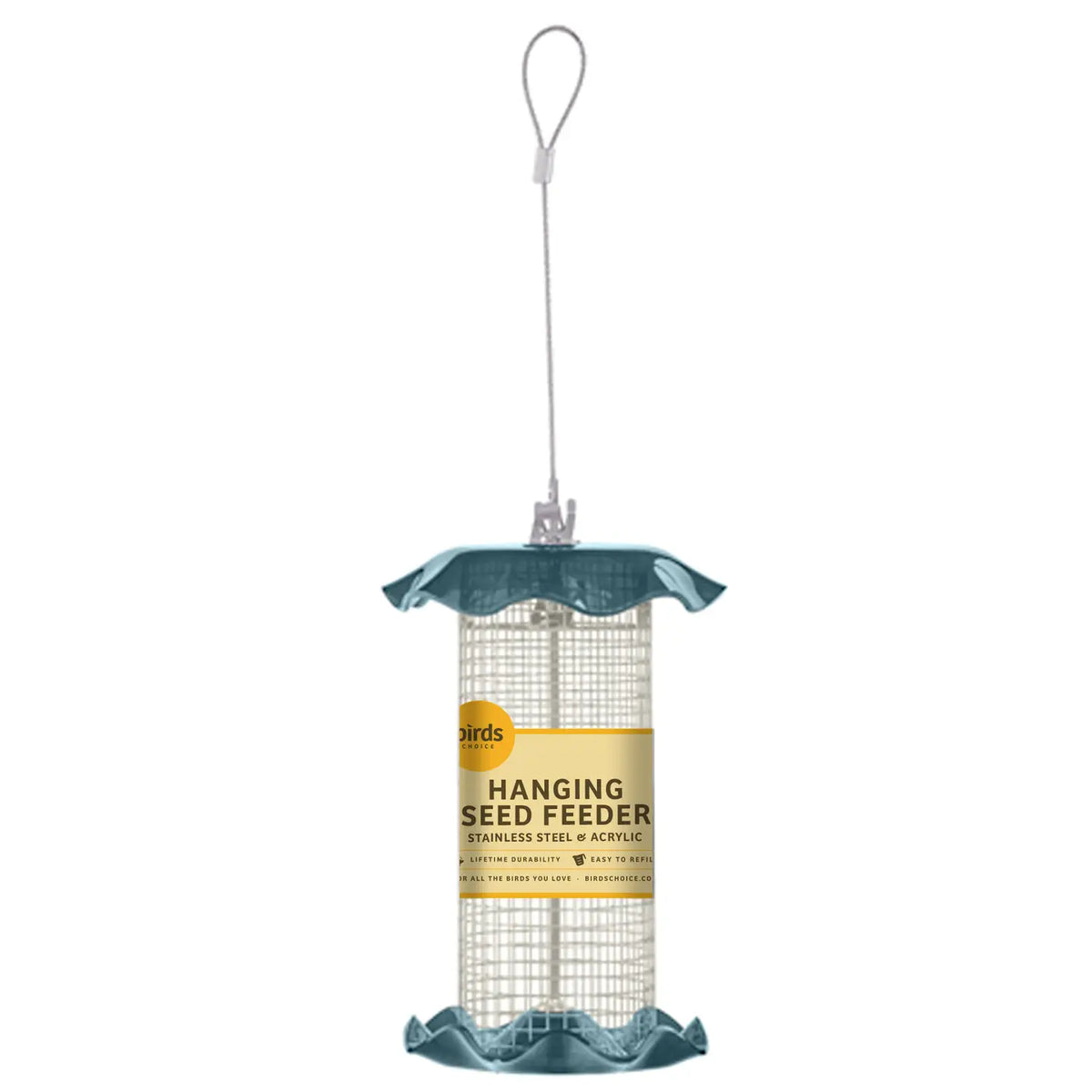 Blue Songbird Feeder