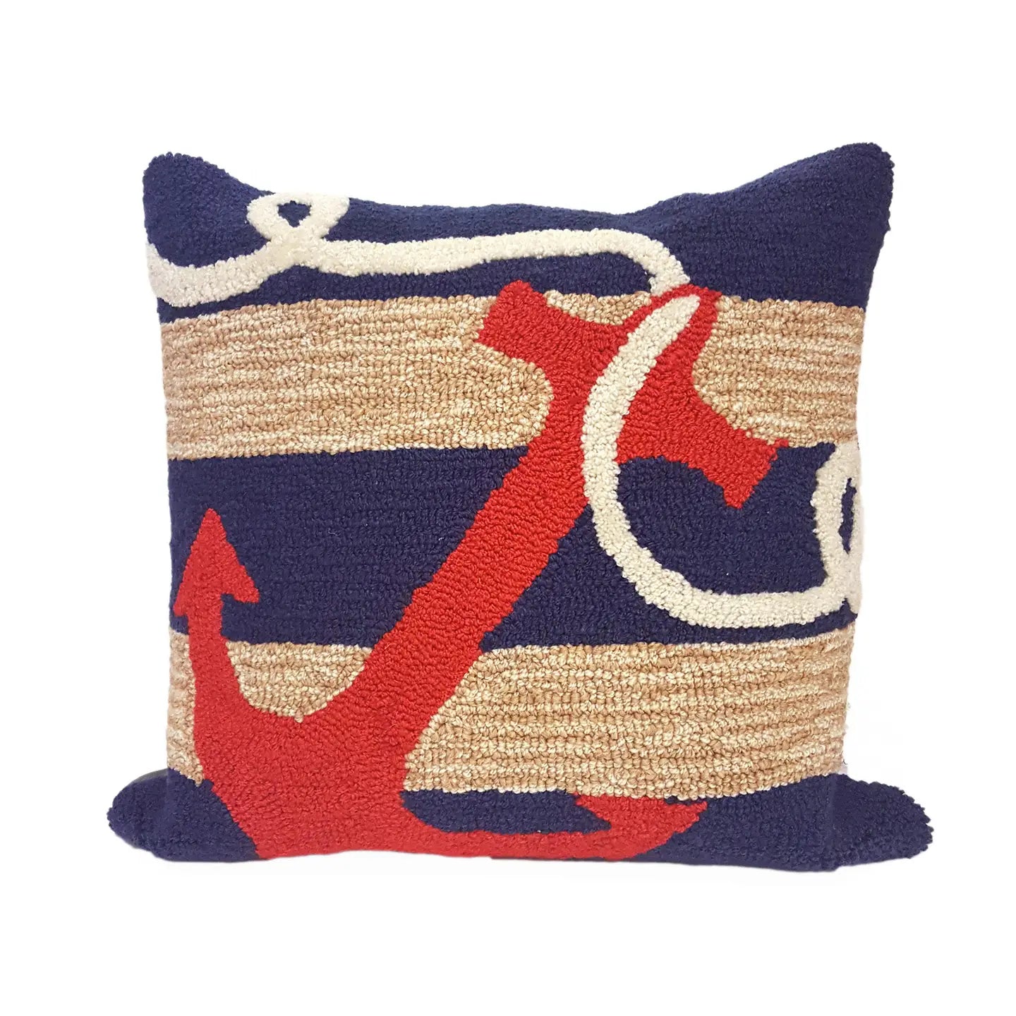 Front porch Anchor Indoor/Outdoor Pillow, 18"X18"