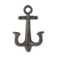 Large anchor wall hook-dk brn.