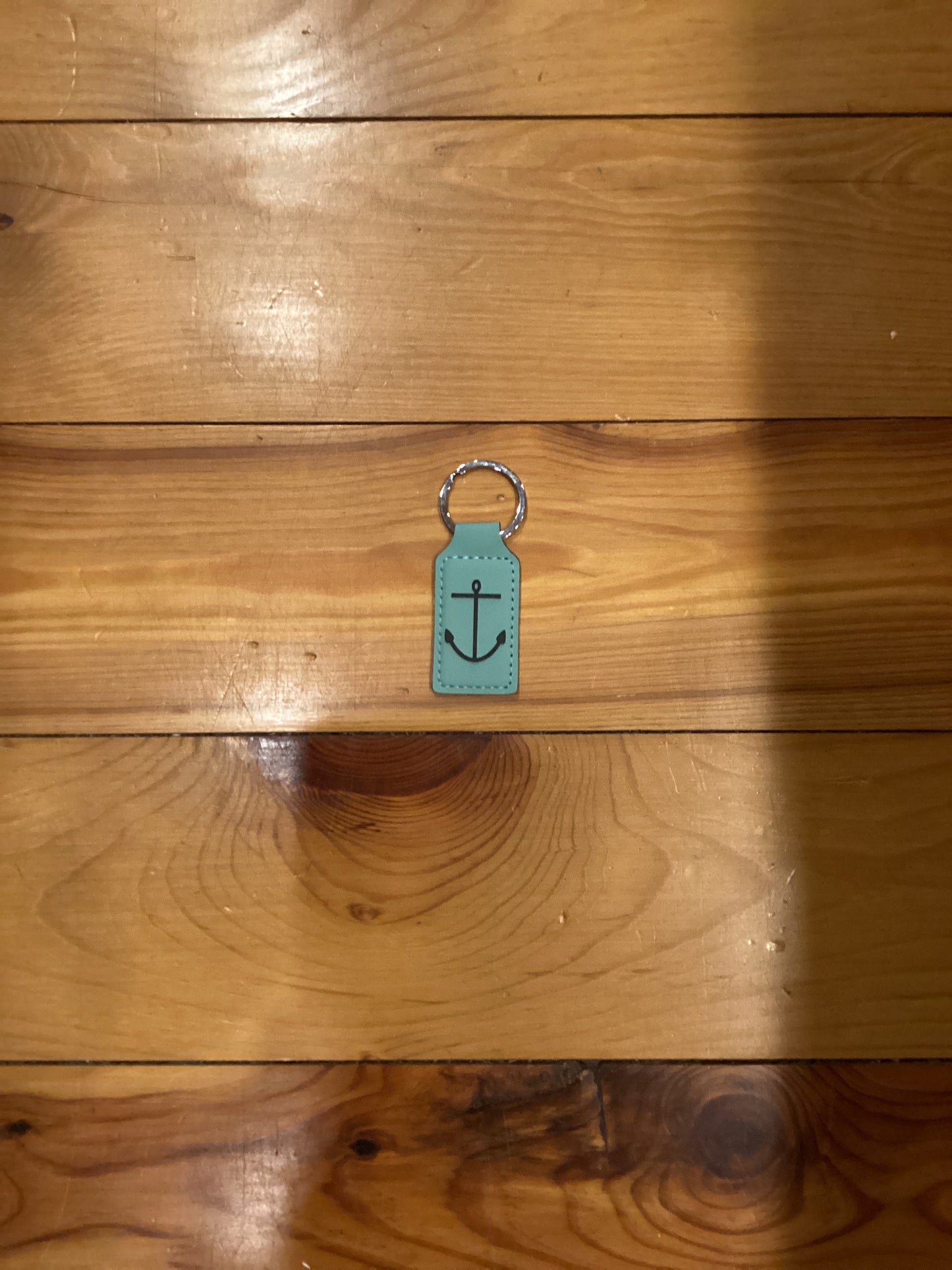 Keychains - Leatherette Teal