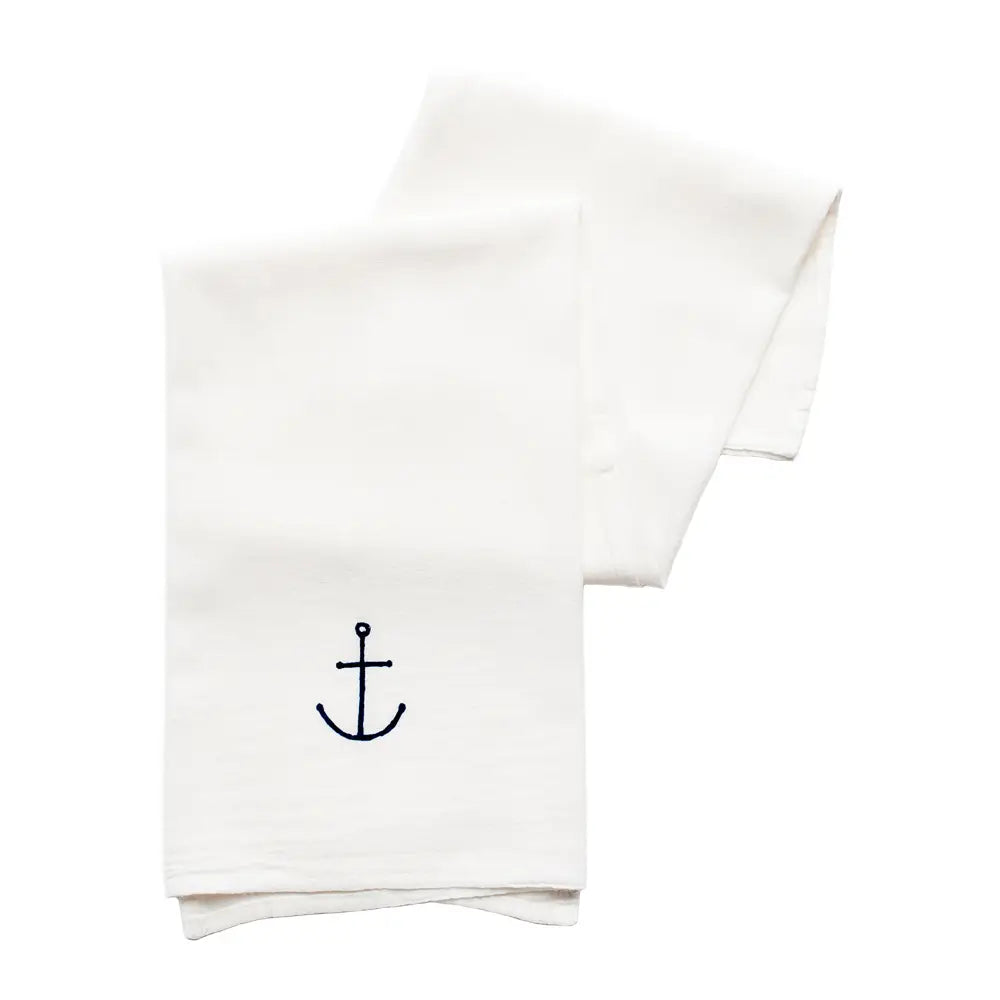 Tiny Anchor Tea Towel