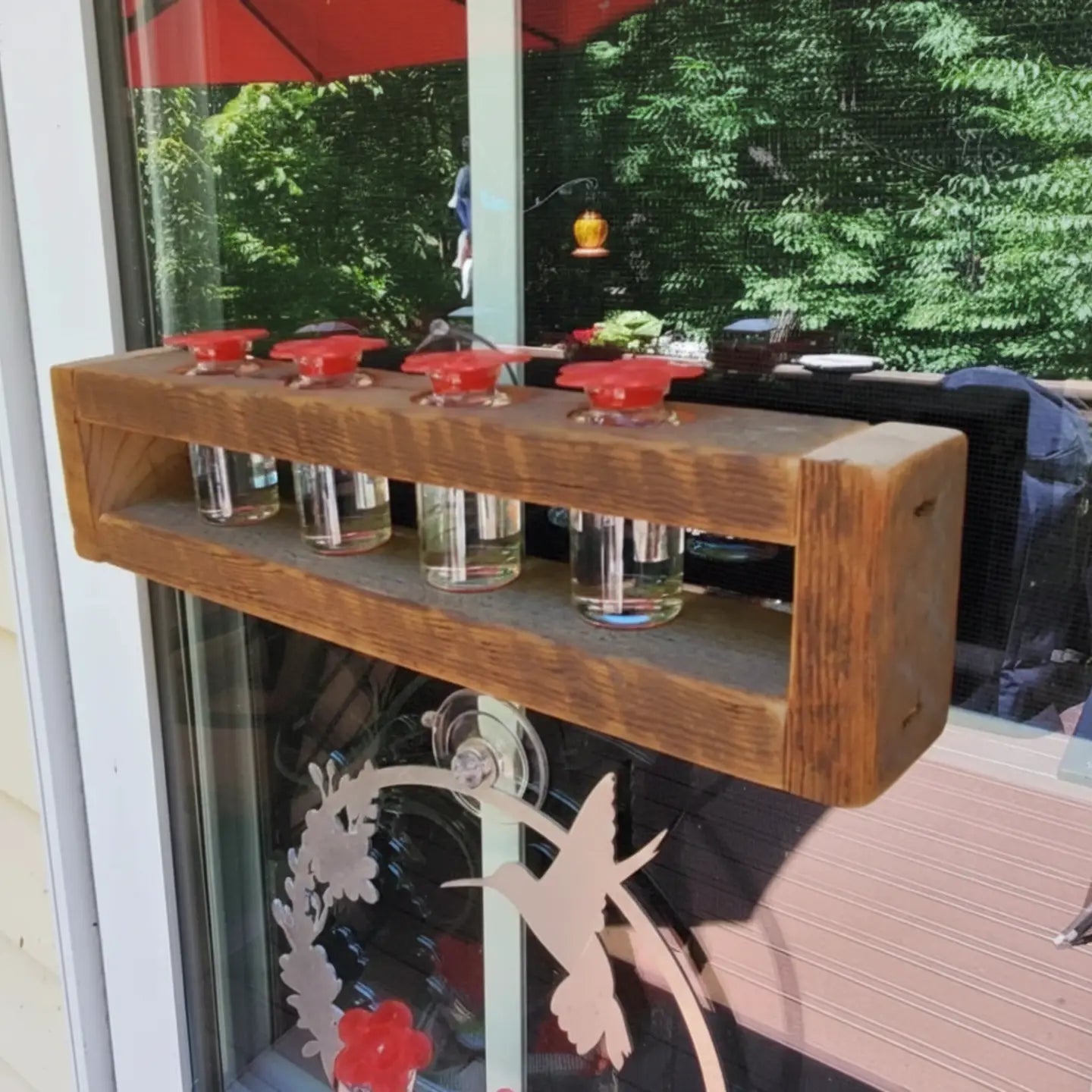 Barnwood Hummingbird Feeder