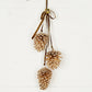 18" Long Gold Jumbo Pinecone Trio Cluster w/Gold Bell