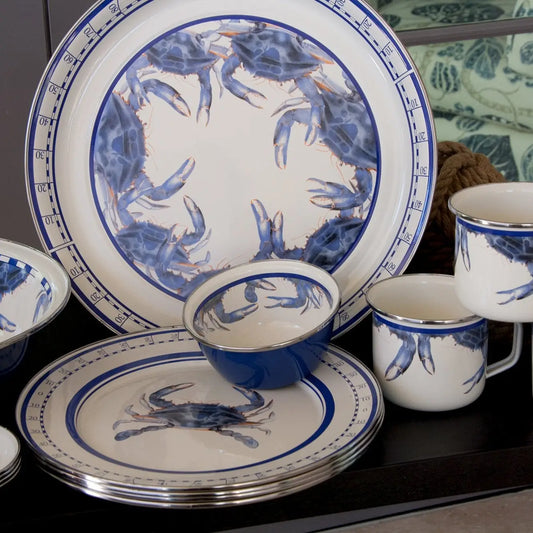 Blue Crab Oval Platter