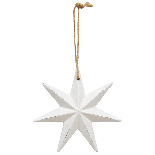Wooden Moravian Star Christmas Ornament