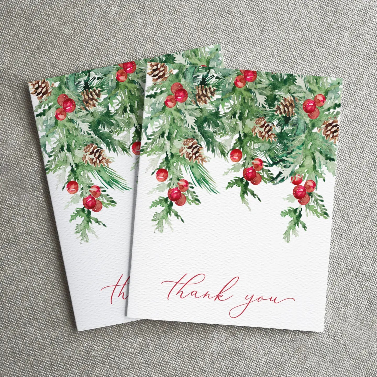 "Thank You" Greenery Greeting Card