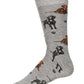 Labradors Bamboo Crew Socks Black 9-11
