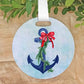 Blue Anchor "Harkers Island" Ornament/Bottle Bag Charm