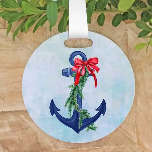 Blue Anchor "Harkers Island" Ornament/Bottle Bag Charm