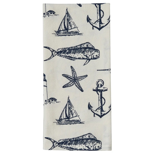 Captain's Quarters Dishtowel - Natural