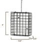 Seed and Suet Block Cage with Hanging Chain