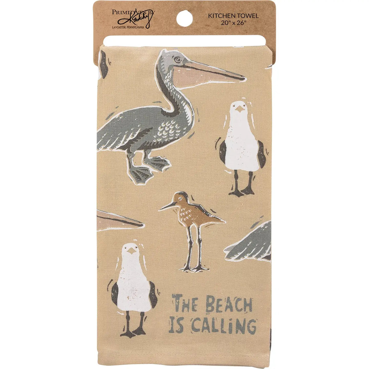 The Beach is Calling kitchen towel