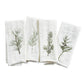 Napkin Set, Winter Greens (juniper, cedar, white pine & fir)