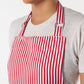 Narrow Red Stripe Chef Apron