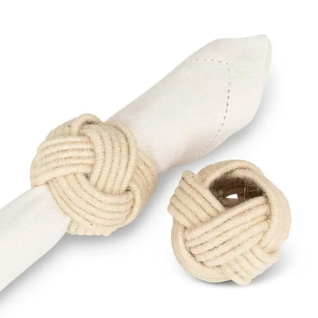 Jute braided napkin ring