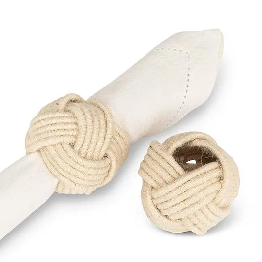 Jute braided napkin ring