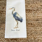 Blue Heron Dishtowel with Down East