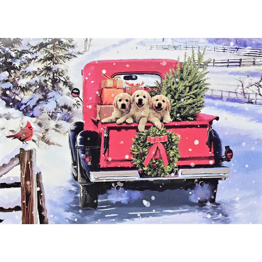 Bringing Home the Tree Deluxe Boxed Holiday Cards