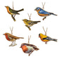 Colorful Bird Ornaments  5"