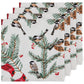Birds & Boughs Christmas Napkins set of 4