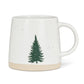 Wide Base Mug with Single Tree 3.5"H