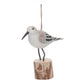Christmas Sandpiper Bird Ornament