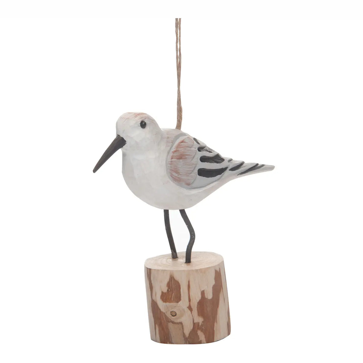 Christmas Sandpiper Bird Ornament