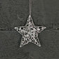 Metallic Waven 3D Star Orn Silver