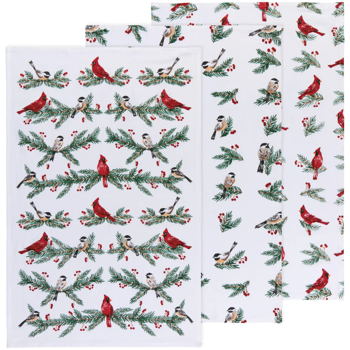 Birds & Boughs Baker's Floursack Dishtowel Set of 3