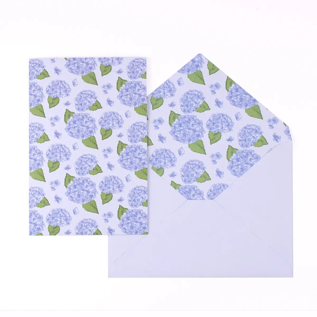 Hydrangea Stationery Blue/White