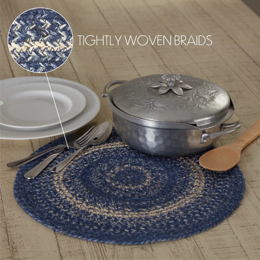 Great Falls Blue Jute Trivet