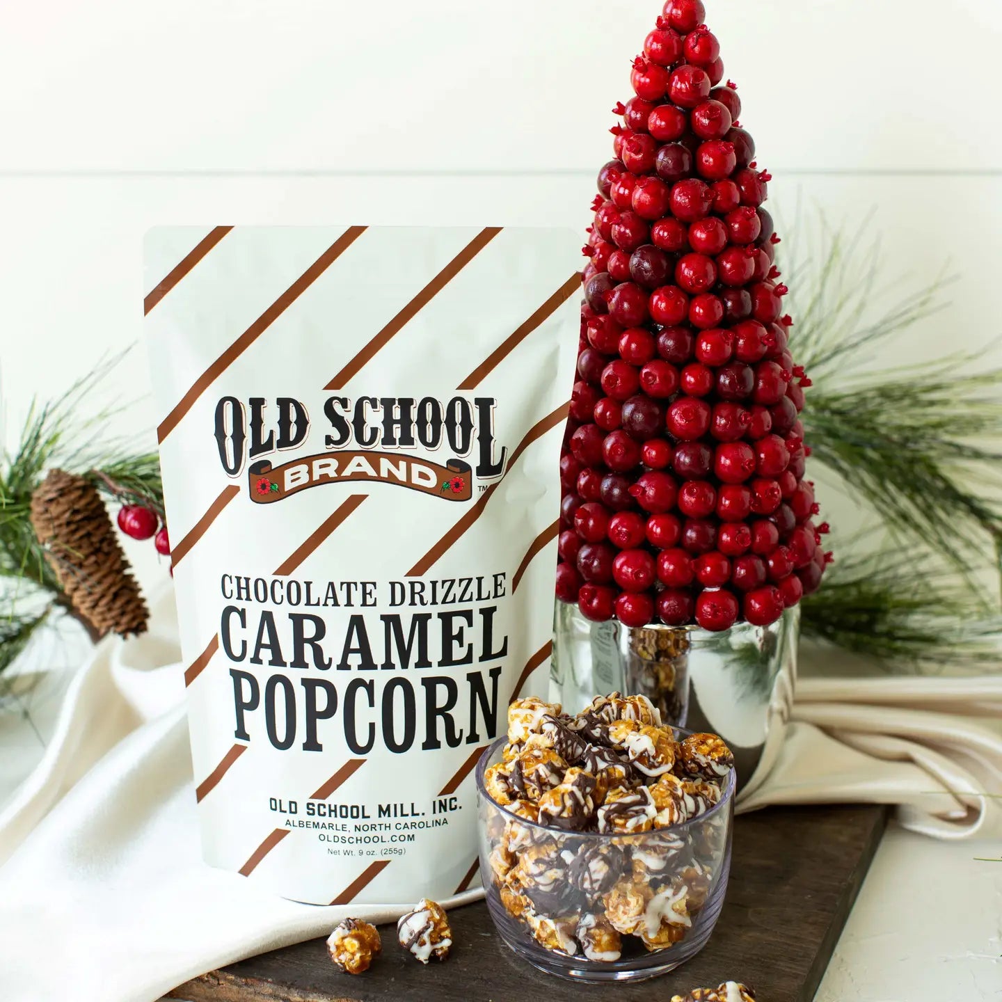 Chocolate Drizzle Caramel Popcorn