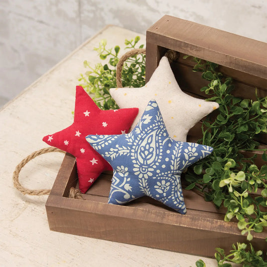 3/Set Americana Star Ornaments