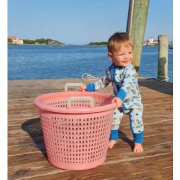 Blue Crab & Buoy Bamboo Zippy
