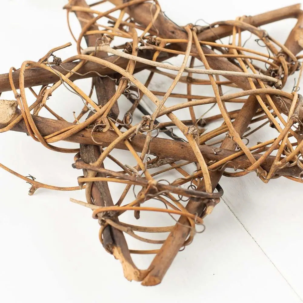 Natural Grapevine Twig Star 6" X 6"