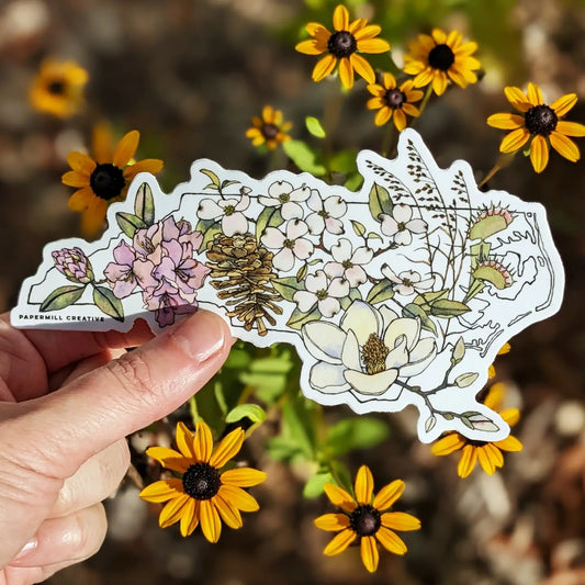 NC Native Plants Vinyl Sticker Large