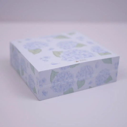 Hydrangea Sticky Note Cube