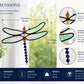 Iridescent Glass Dragonfly Suncatcher