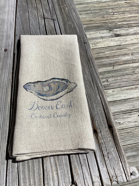 Oyster Guest Towel, DE Carteret County