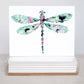 Dragonfly Floral Notecard Stationary Set