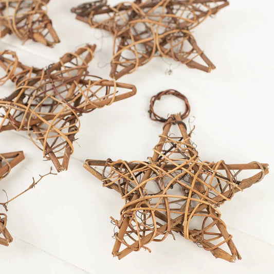 Natural Grapevine Twig Star 6" X 6"