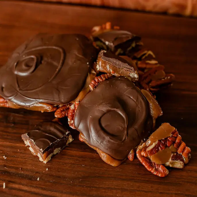 "Ruckus Makers" Chocolate Caramel Turtles - Mini 1 oz